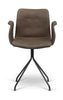 Bent Hansen Primum Chair With Armrests Black Firm Frame, Tartufo Davos Leather