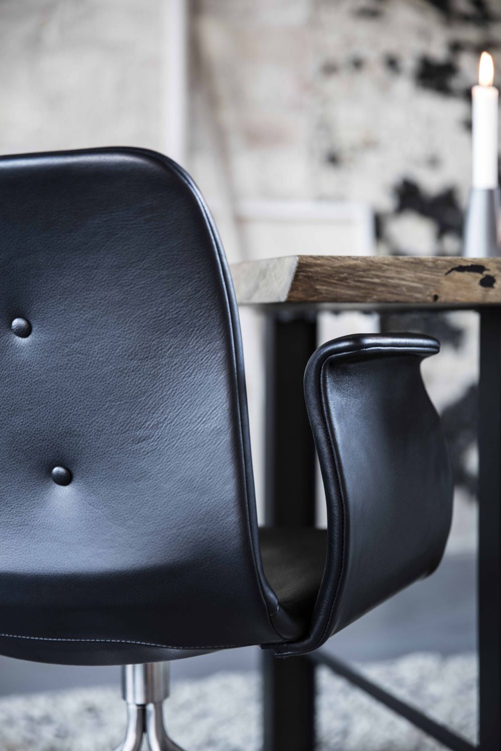 [product_category]-Bent Hansen Primum Chair With Armrests Black Swivel Frame, Cognac Adrian Leather-Bent Hansen-5715457236258-286272p_9999-02-02-BEN-13