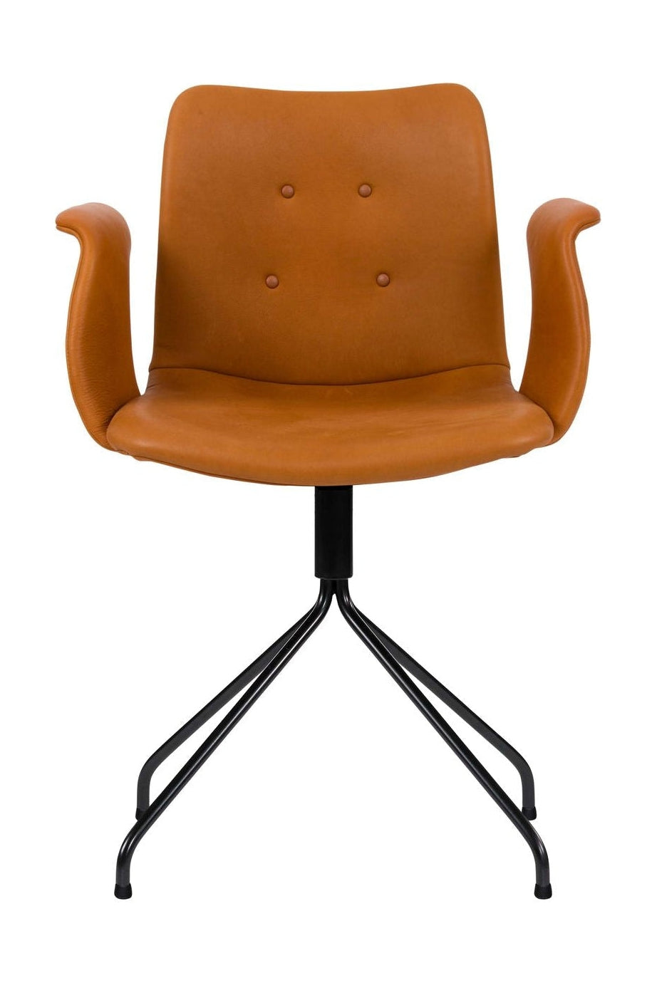 [product_category]-Bent Hansen Primum Chair With Armrests Black Swivel Frame, Cognac Adrian Leather-Bent Hansen-5715457236258-286272p_9999-02-02-BEN-1