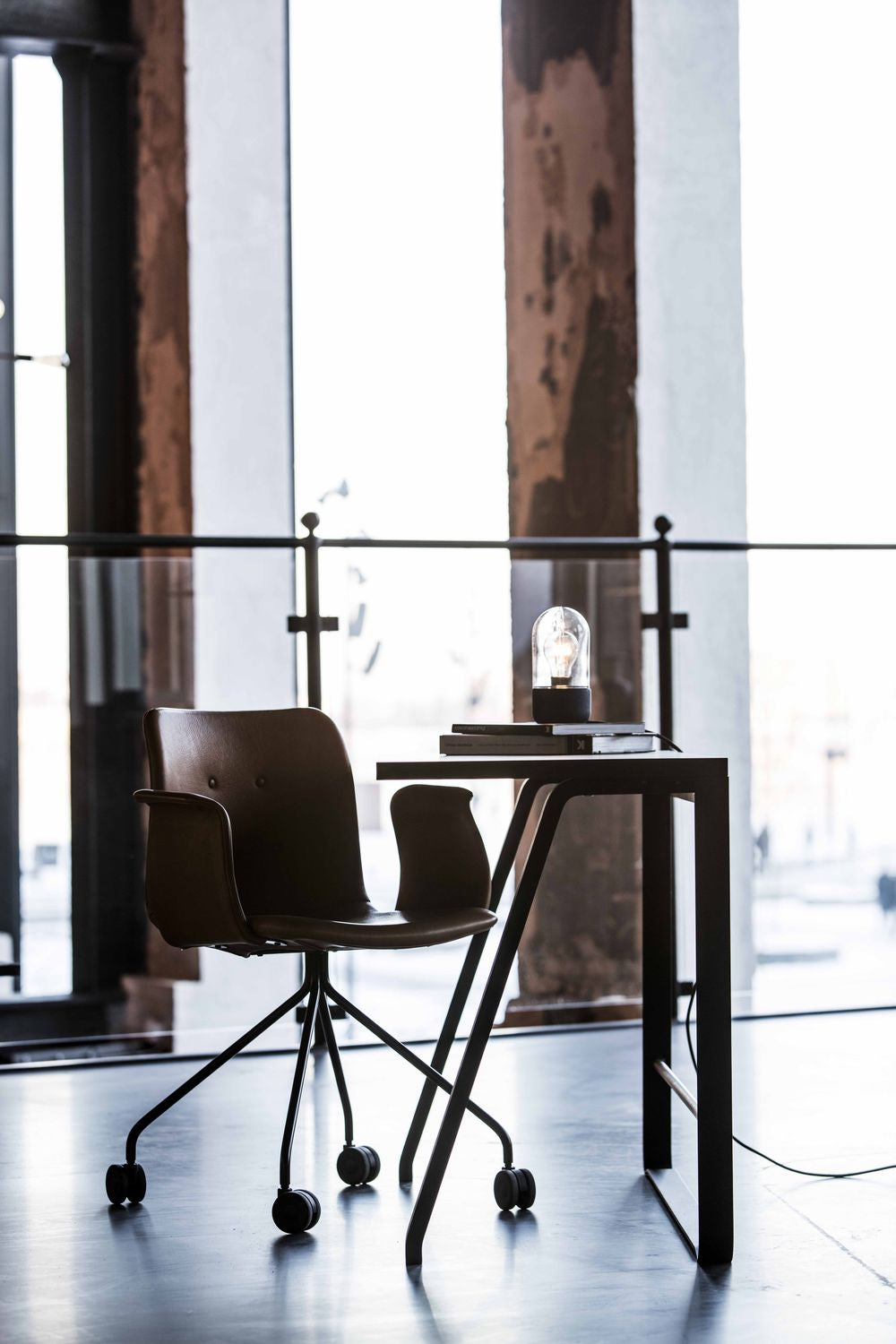 [product_category]-Bent Hansen Primum Chair With Armrests Black Swivel Frame, Cognac Adrian Leather-Bent Hansen-5715457236258-286272p_9999-02-02-BEN-7