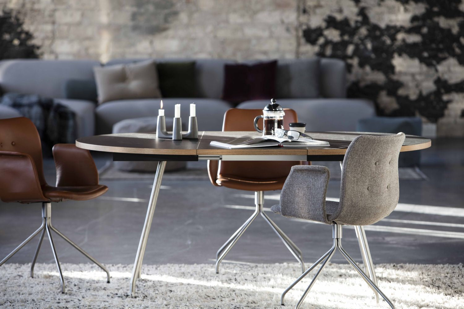 [product_category]-Bent Hansen Primum Chair With Armrests Black Swivel Frame, Cognac Adrian Leather-Bent Hansen-5715457236258-286272p_9999-02-02-BEN-9