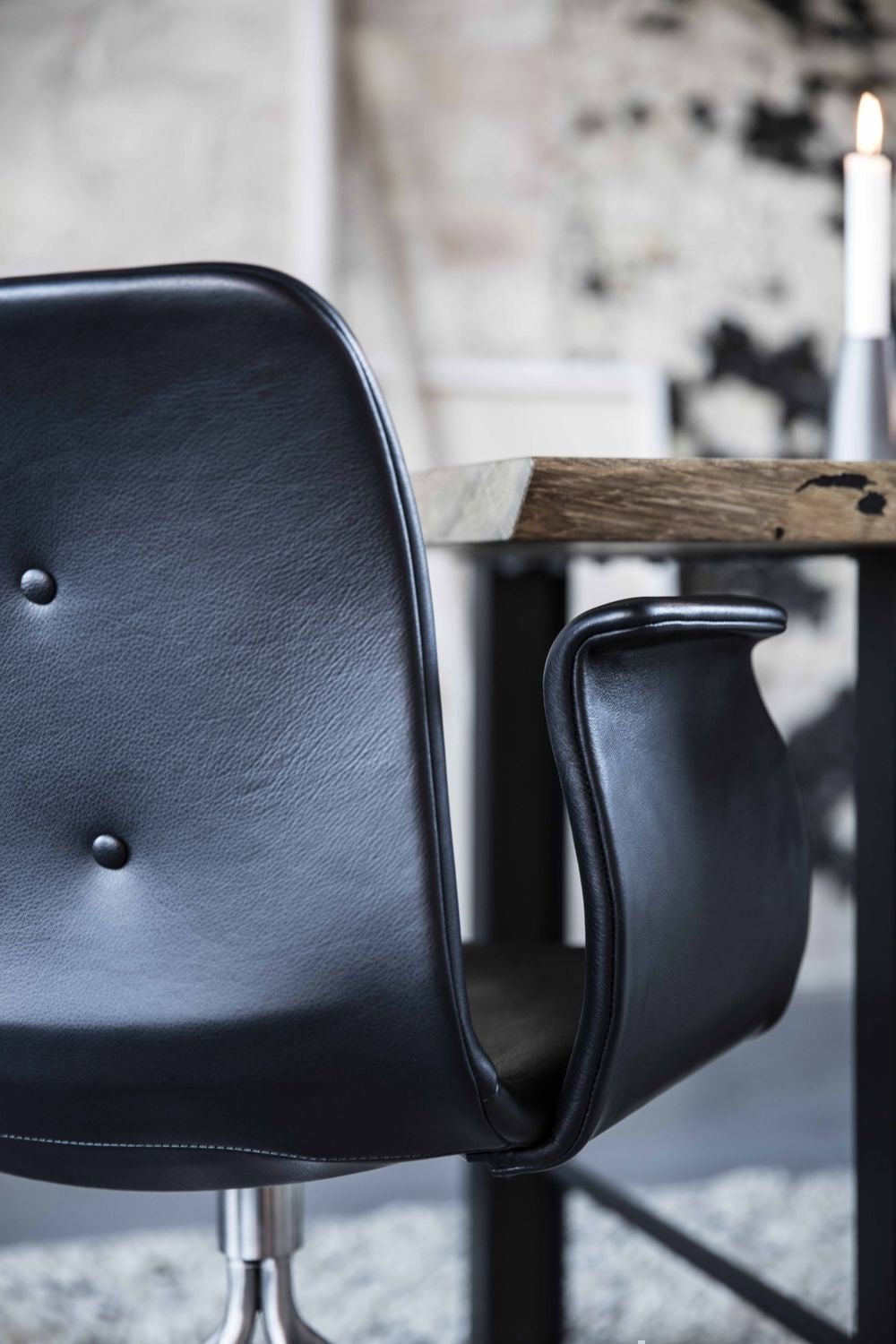 [product_category]-Bent Hansen Primum Chair With Armrests Black Wheel Frame, Tartufo Davos Leather-Bent Hansen-5715457193827-286276p_5000-03-04-BEN-13