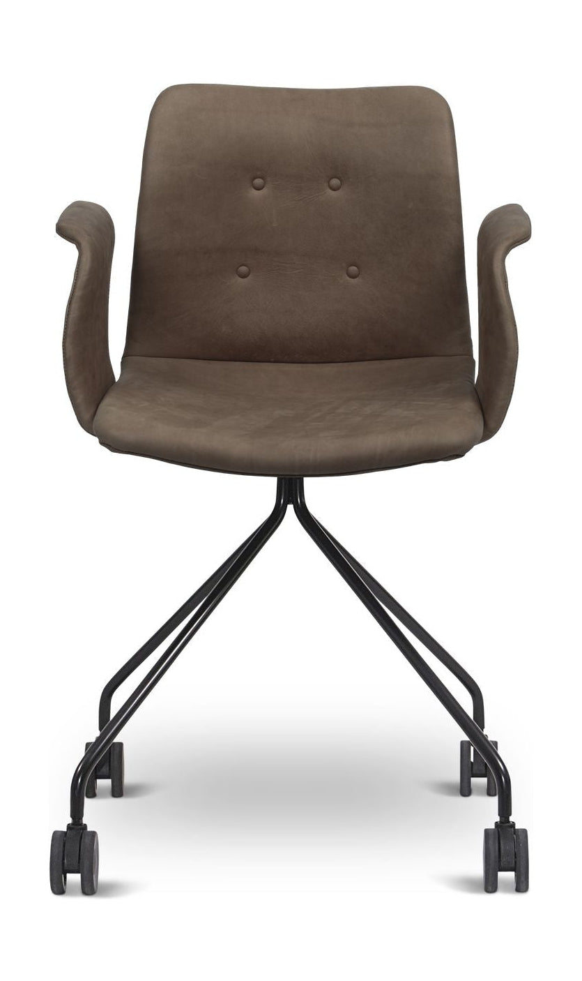 [product_category]-Bent Hansen Primum Chair With Armrests Black Wheel Frame, Tartufo Davos Leather-Bent Hansen-5715457193827-286276p_5000-03-04-BEN-1