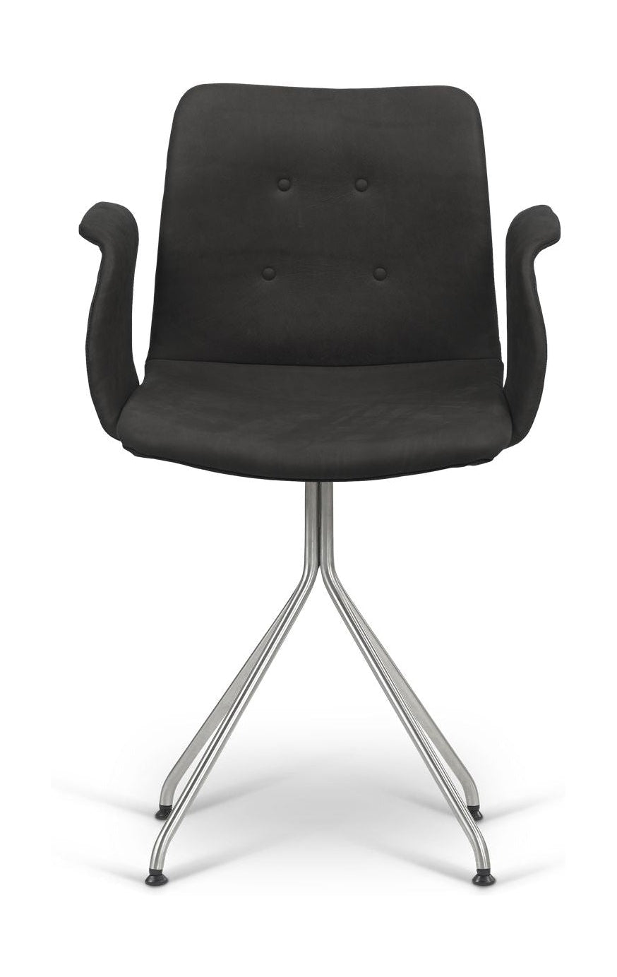 [product_category]-Bent Hansen Primum Chair With Armrests Stainless Steel Frame, Black Zenso Leather-Bent Hansen-5715457223494-286267p_9999-01-01-BEN-1