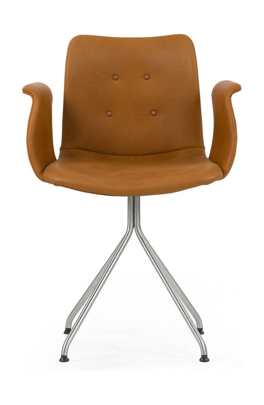 [product_category]-Bent Hansen Primum Chair With Armrests Stainless Steel Frame, Cognac Adrian Leather-Bent Hansen-5715457227713-286267p_9999-02-02-BEN-1