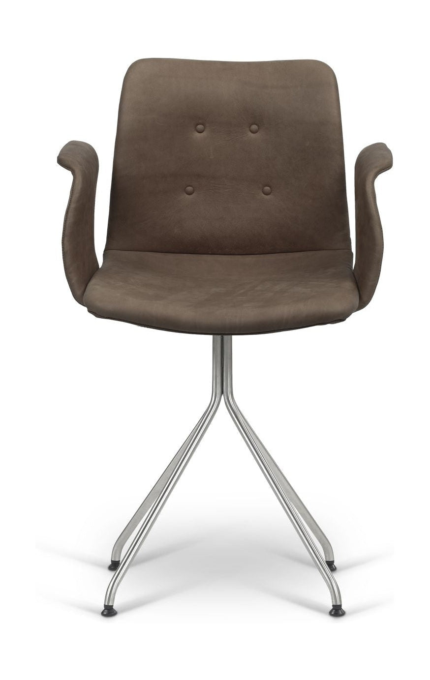 [product_category]-Bent Hansen Primum Chair With Armrests Stainless Steel Frame, Tartufo Davo's Leather-Bent Hansen-5715457223500-286267p_5000-03-04-BEN-1