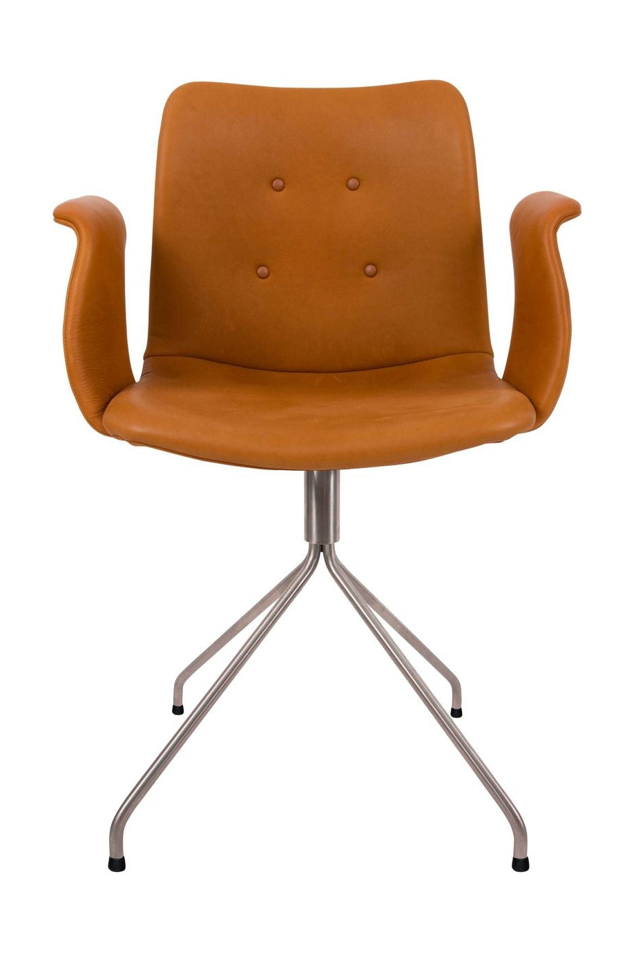 [product_category]-Bent Hansen Primum Chair With Armrests Stainless Steel Swivel, Cognac Adrian Leather-Bent Hansen-5715457240491-286270p_9999-02-02-BEN-1