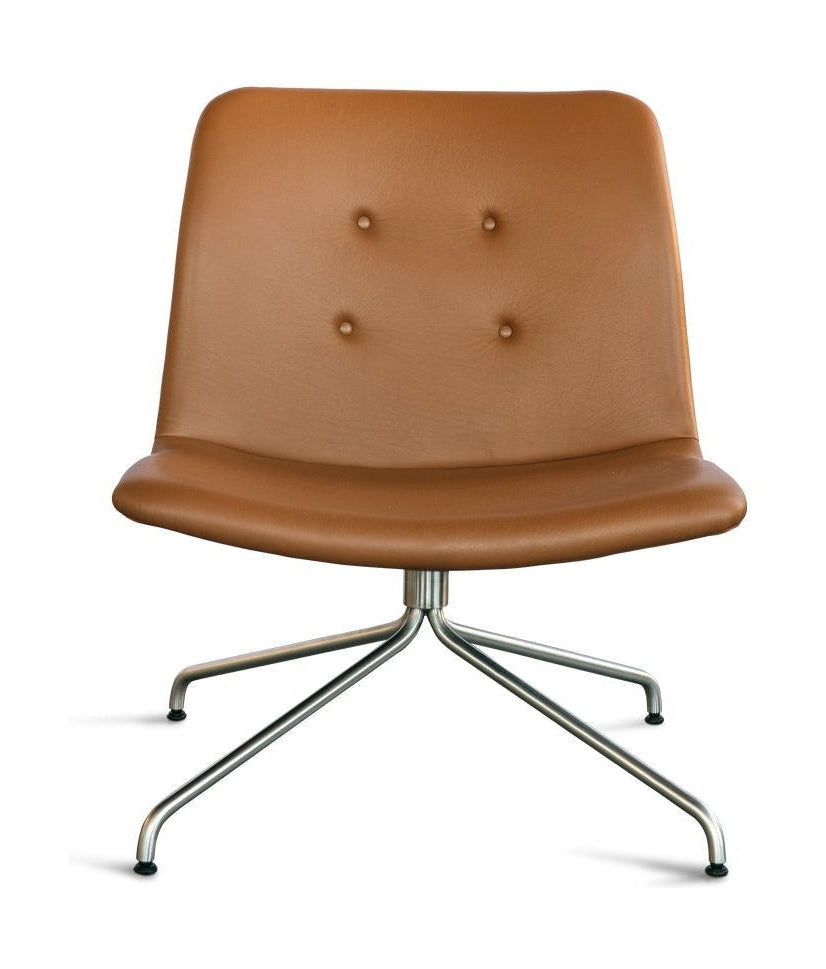 [product_category]-Bent Hansen Primum Lounge Chair Without Armrests, Stainless Steel Frames/Cognac Adrian Leather-Bent Hansen-5715457312549-296170p_9999-02-02-BEN-1