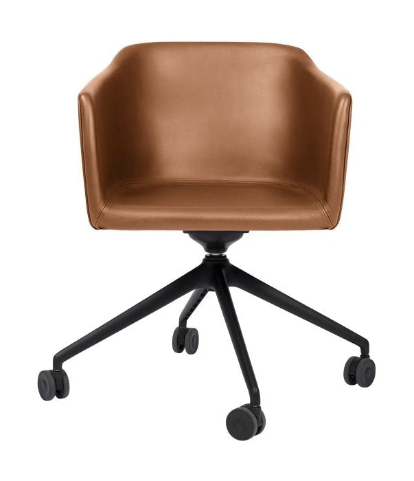 [product_category]-Bent Hansen Since Chair, Black Dround Partly With Wheels/Cognac Zenso Leather-Bent Hansen-5715457340610-3321p_9999-01-04-BEN-1