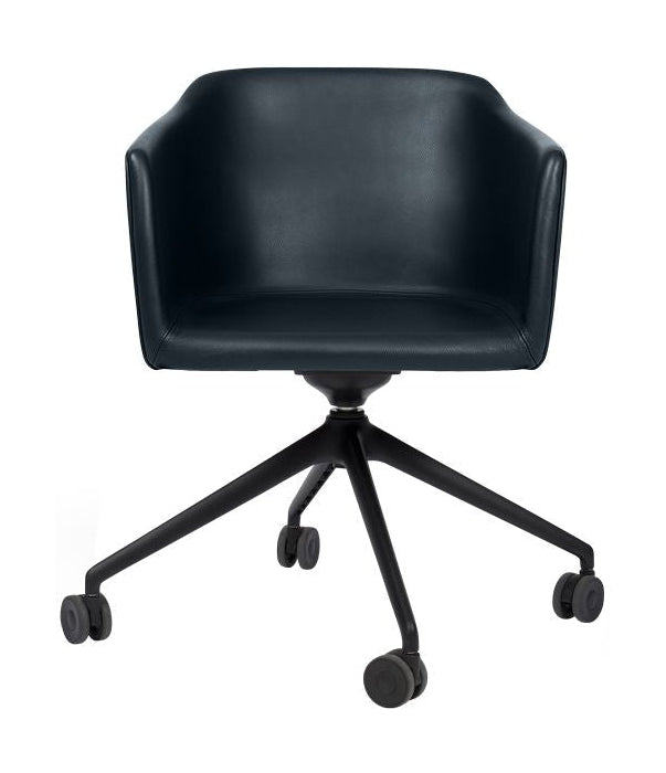 [product_category]-Bent Hansen Since Chair, Black Drounding Ups With Wheels/Black Zenso Leather-Bent Hansen-5715457340627-3321p_9999-01-01-BEN-1