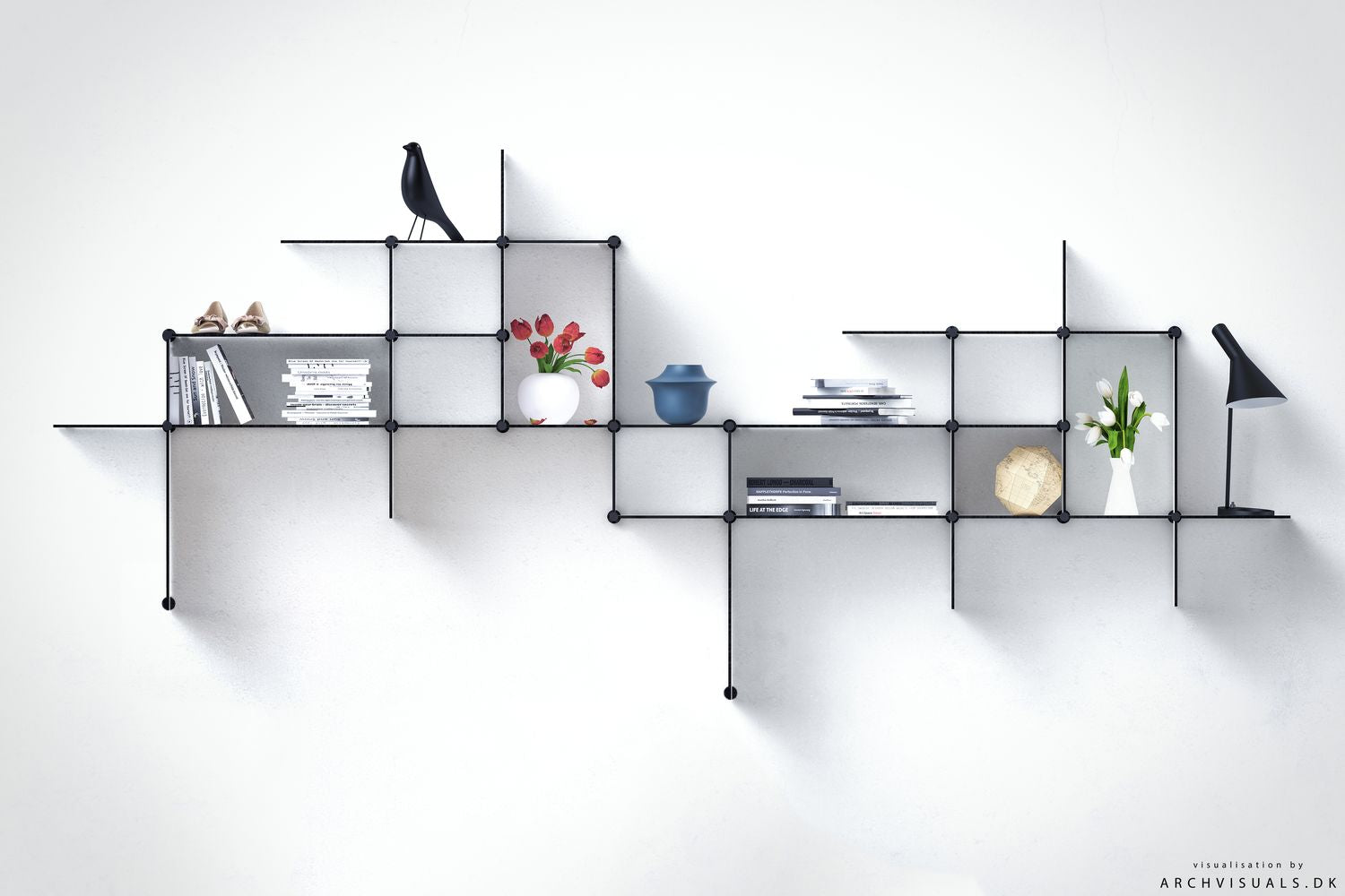 [product_category]-Bent Hansen Up The Wall Shelf System, White-Bent Hansen-5715457458162-3700WU-BEN-8