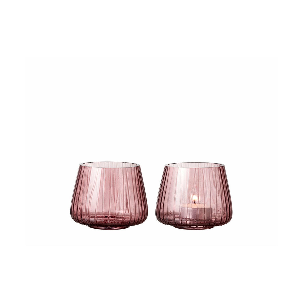 [product_category]-Bitz Kusintha Tealight Holder 2 Pcs. H 7,5 Cm, Pink-Bitz-5722000255925-25592-BIT-1
