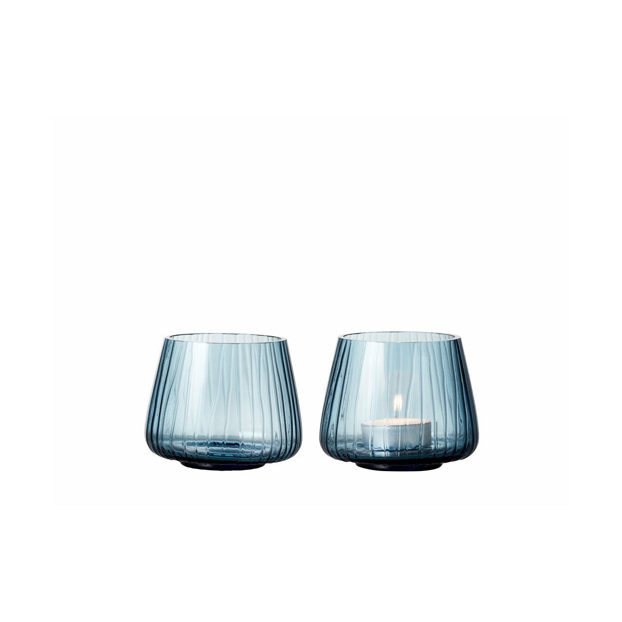 [product_category]-Bitz Kusintha Tealight Holder 2 Pcs. H 7.5 Cm, Blue-Bitz-5722000255932-25593-BIT-1