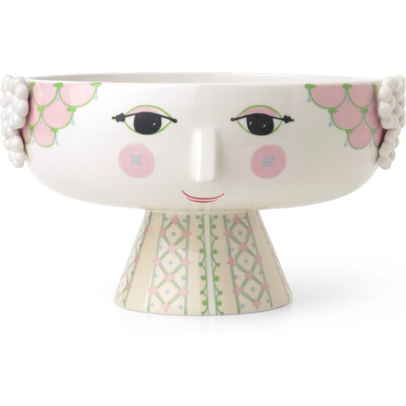 [product_category]-Bjørn Wiinblad Eva Bowl On Foot ø24 Cm Soft Pink-Bjørn Wiinblad-5709513540434-54043-BJO-1