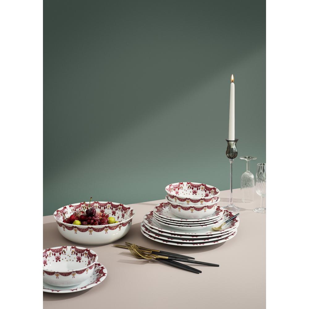 [product_category]-Bjørn Wiinblad Guirlande Confectionery Bowl Red ø16.5 Cm-Bjørn Wiinblad-5709513530152-53015-BJO-3