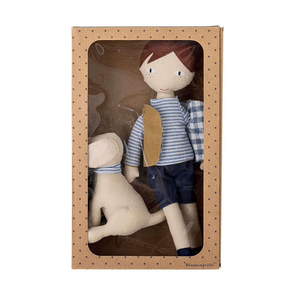 [product_category]-Bloomingville MINI Hilbert Doll, Blue, Linen-Bloomingville MINI-5711173252442-82049271-BLO-4