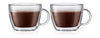 Bodum Bistro Caffè Latte Cup Double Walled With Handle H11.4 Cm, 2 Pcs.