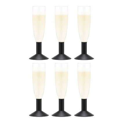 [product_category]-Bodum Oktett Plastic Champagne Glasses 6 Pcs., Black-Bodum-699965489625-4276-01-12-BOD-1