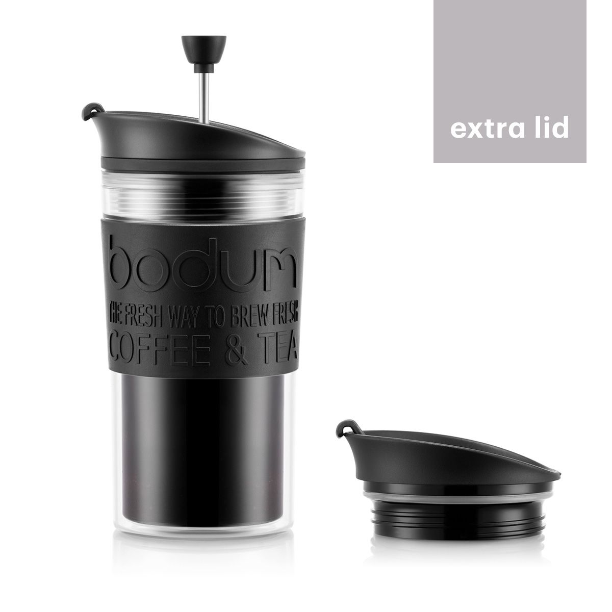 [product_category]-Bodum Travel Press Set Coffee Maker With Extra Lid Double Walled, Black-Bodum-699965061999-K11102-01-BOD-5