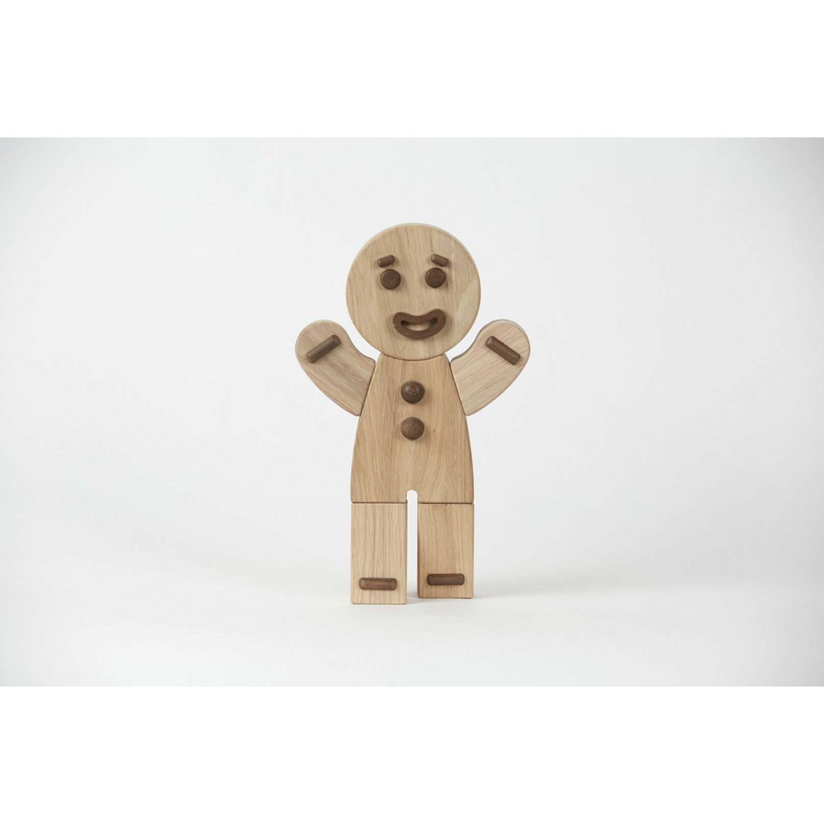 [product_category]-Boyhood Gingerbread Man Wooden Figure, Oak, Large-Boyhood-5744000800400-400040-BOY-6