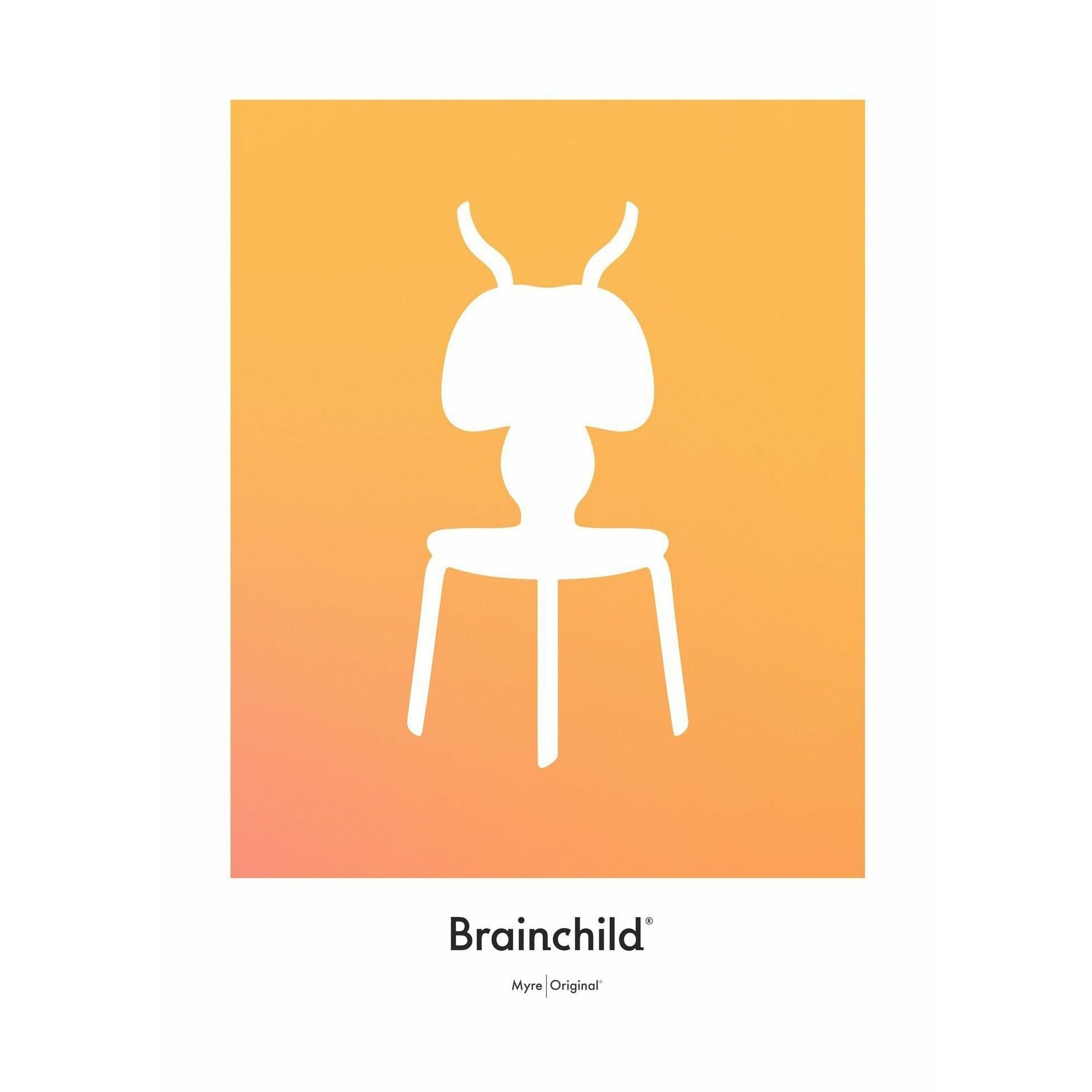 [product_category]-Brainchild Ant Design Icon Poster Without Frame 70 X100 Cm, Yellow-Brainchild-IF-41004-BRA-1