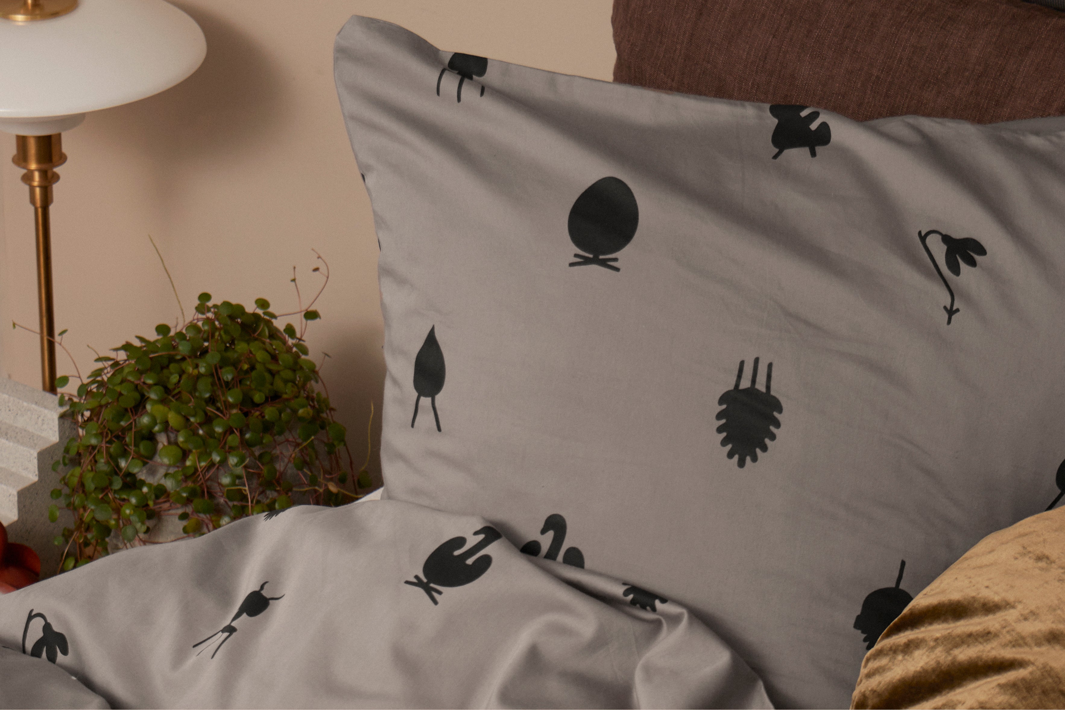[product_category]-Brainchild Bed Linen Design Icons 140x220 Cm, Taupe-Brainchild-6010713202002-5002-BRA-12