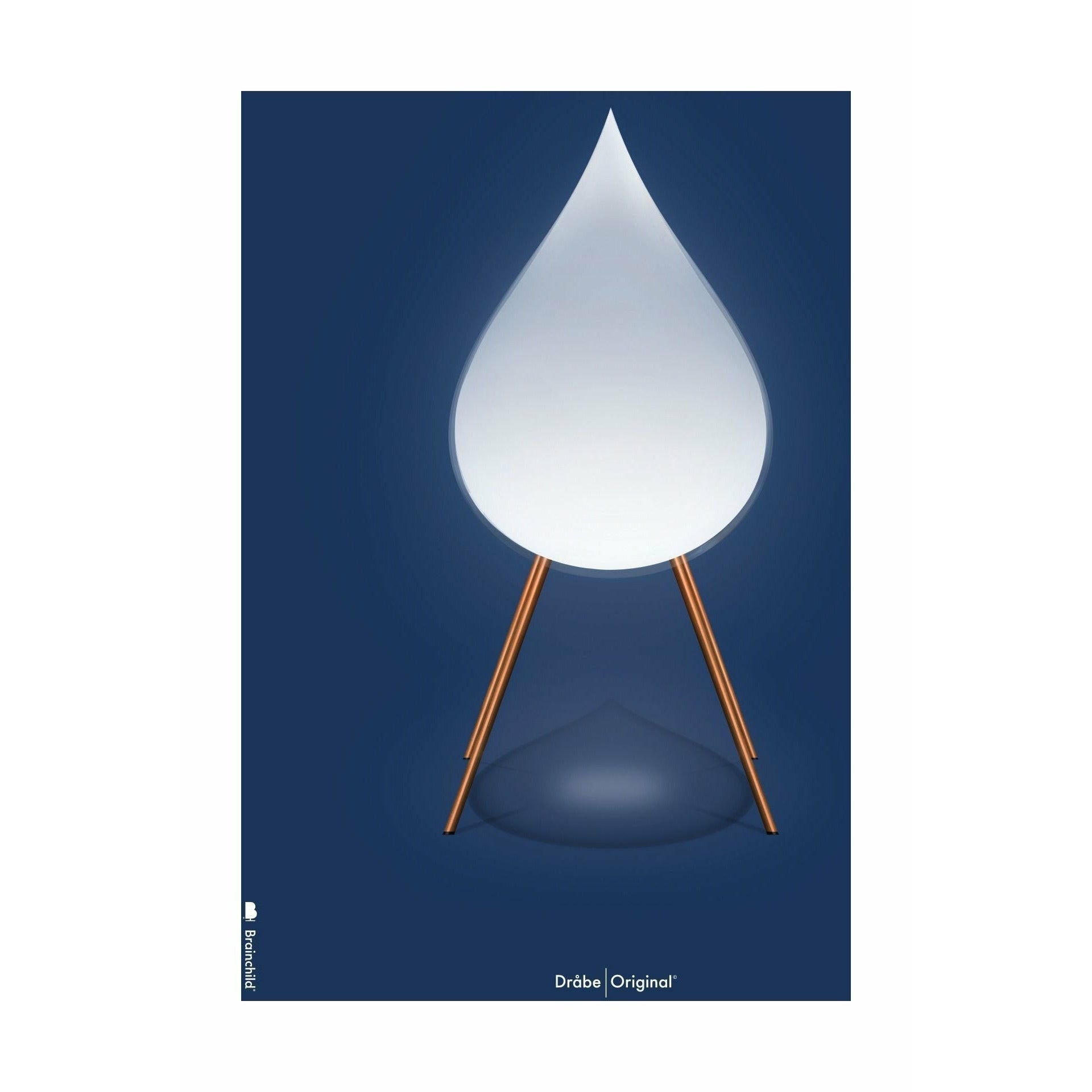 [product_category]-Brainchild Drop Classic Poster Without Frame A5, Dark Blue Background-Brainchild-5713713018167-52001-BRA-1