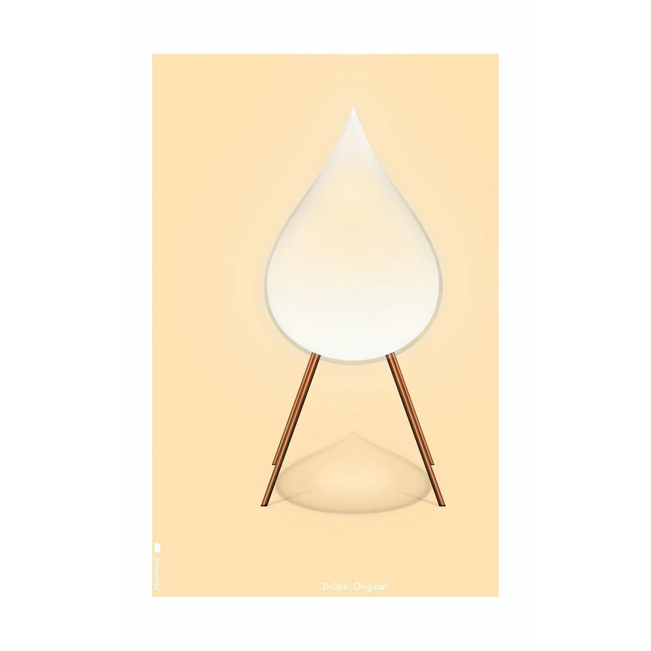 [product_category]-Brainchild Drop Classic Poster Without Frame A5, Sandcolored Background-Brainchild-5713713018150-51001-BRA-1