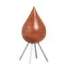 Brainchild Drop Wooden Figure Mahogany, Steel Base