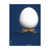 brainchild Ægklassisk plakat uden ramme 50 x70 cm mørkeblå baggrund