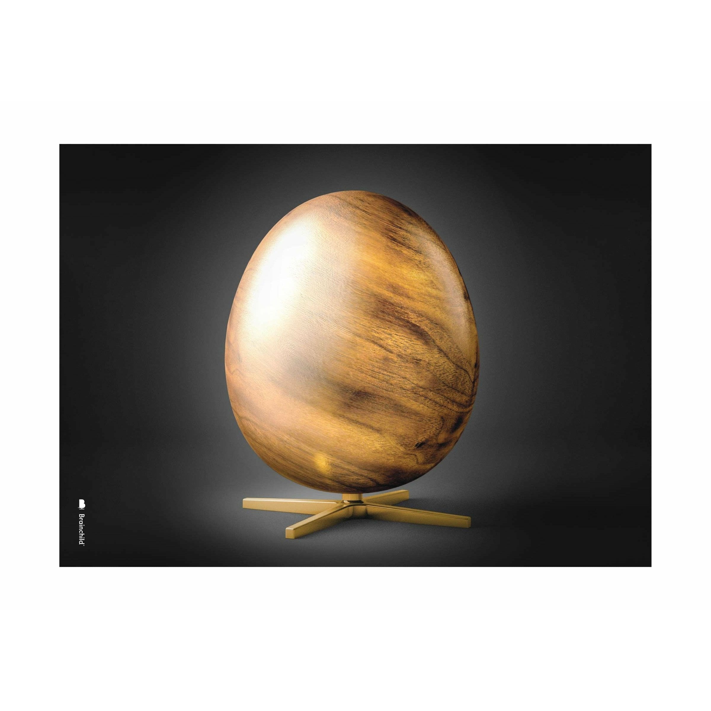 [product_category]-Brainchild Egg Cross Format Poster Without Frame A5, Black-Brainchild-17001-BRA-1