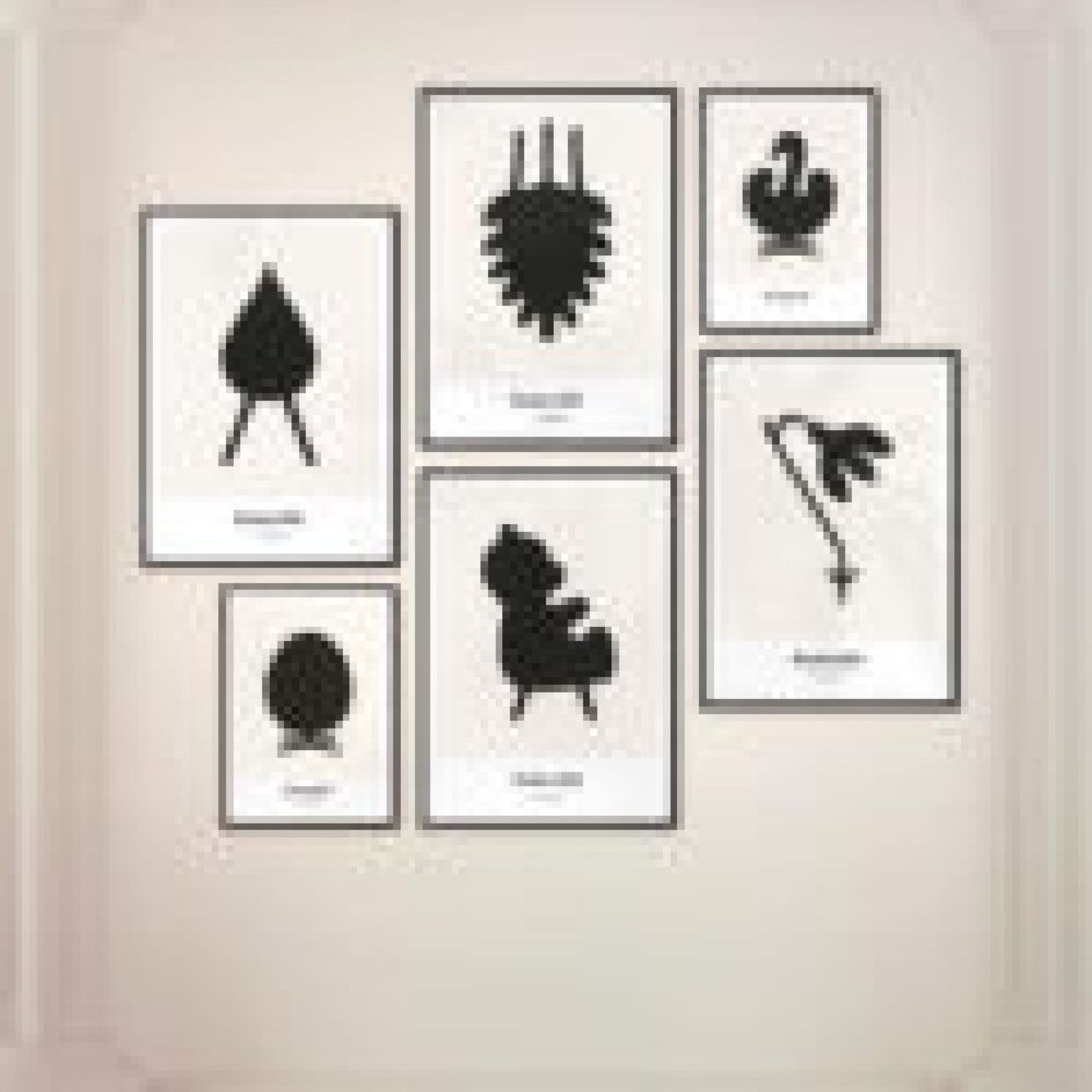 [product_category]-Brainchild Egg Design Icon Poster, Frame In Black Lacquered Wood 70 X100 Cm, Grey-Brainchild-IG-11004-C-BRA-7