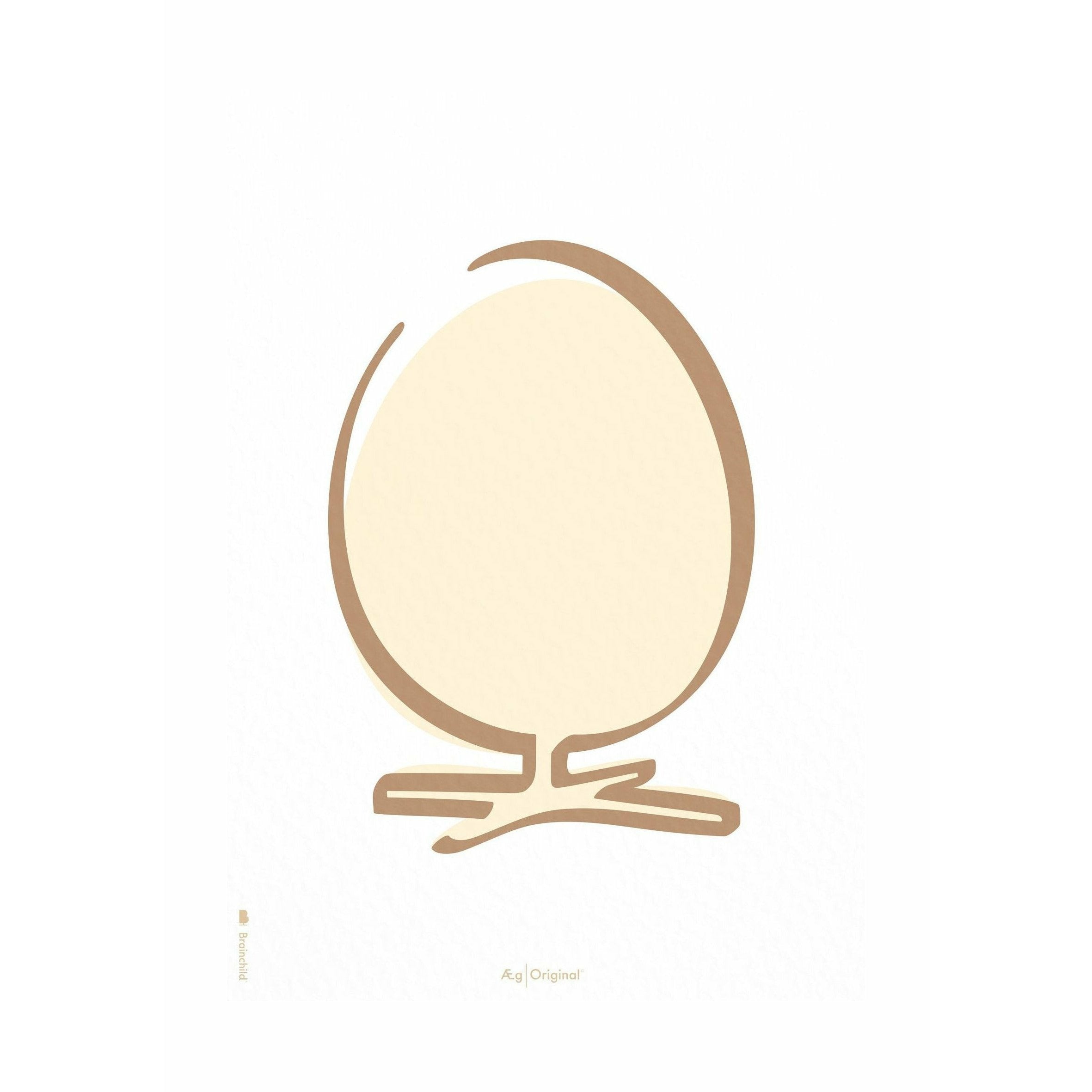[product_category]-Brainchild Egg Line Poster Without Frame 30x40 Cm, White Background-Brainchild-5713713200761-SH-11002-BRA-1