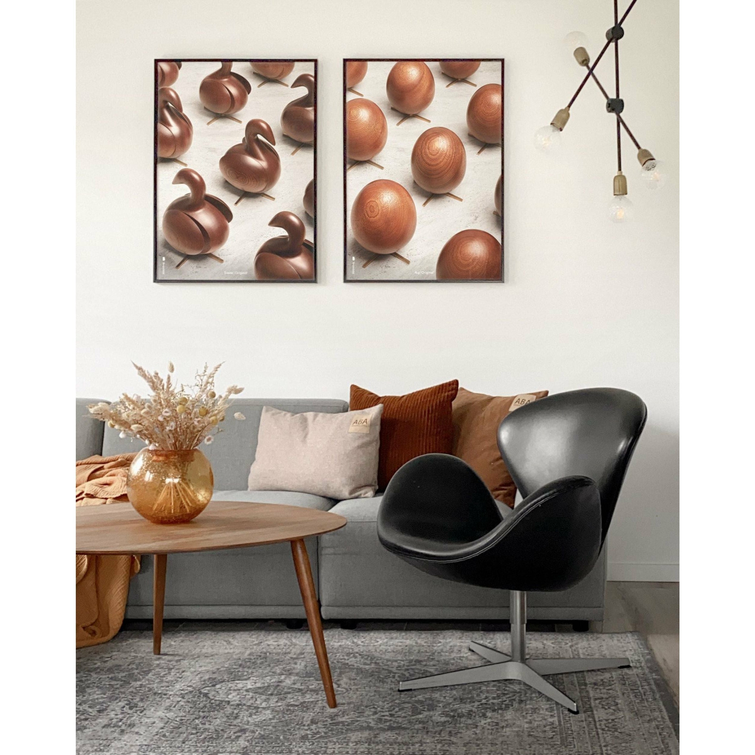[product_category]-Brainchild Egg Parade Poster, Brass Colored Frame, 70 X100 Cm-Brainchild-PA-11004-D-BRA-2