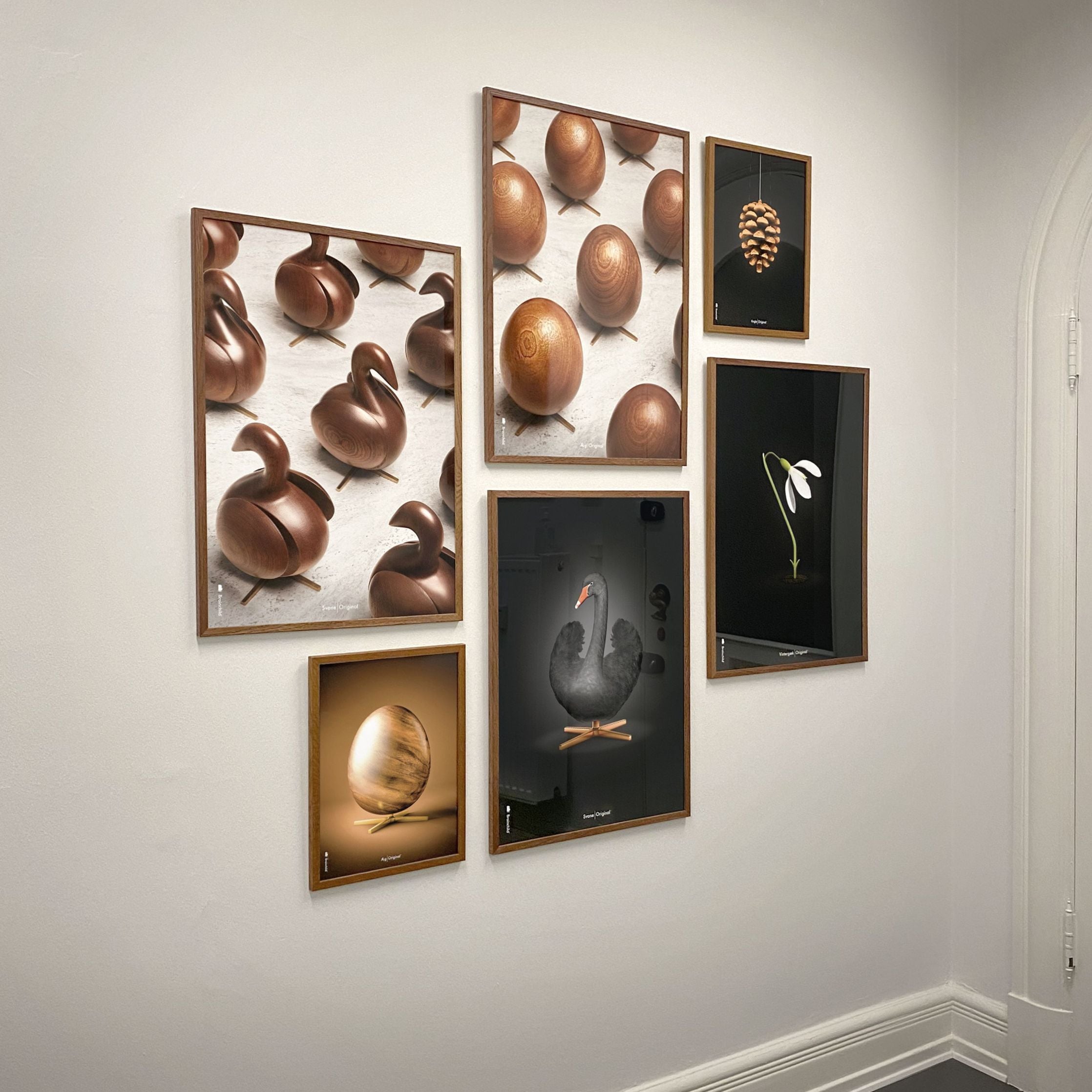 [product_category]-Brainchild Egg Parade Poster, Brass Colored Frame, 70 X100 Cm-Brainchild-PA-11004-D-BRA-4