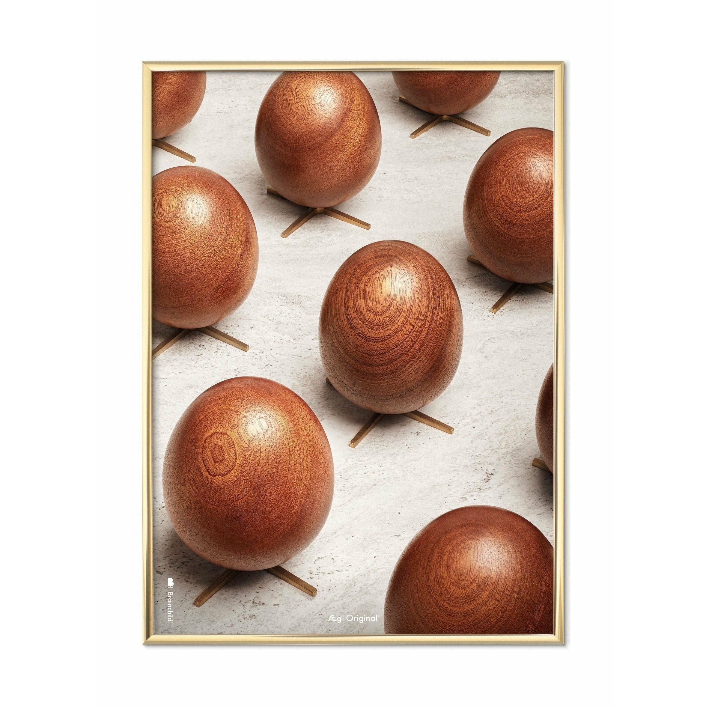 [product_category]-Brainchild Eierparade Poster, Frame Made Of Black Lacquered Wood, 70x100 Cm-Brainchild-PA-11004-C-BRA-1
