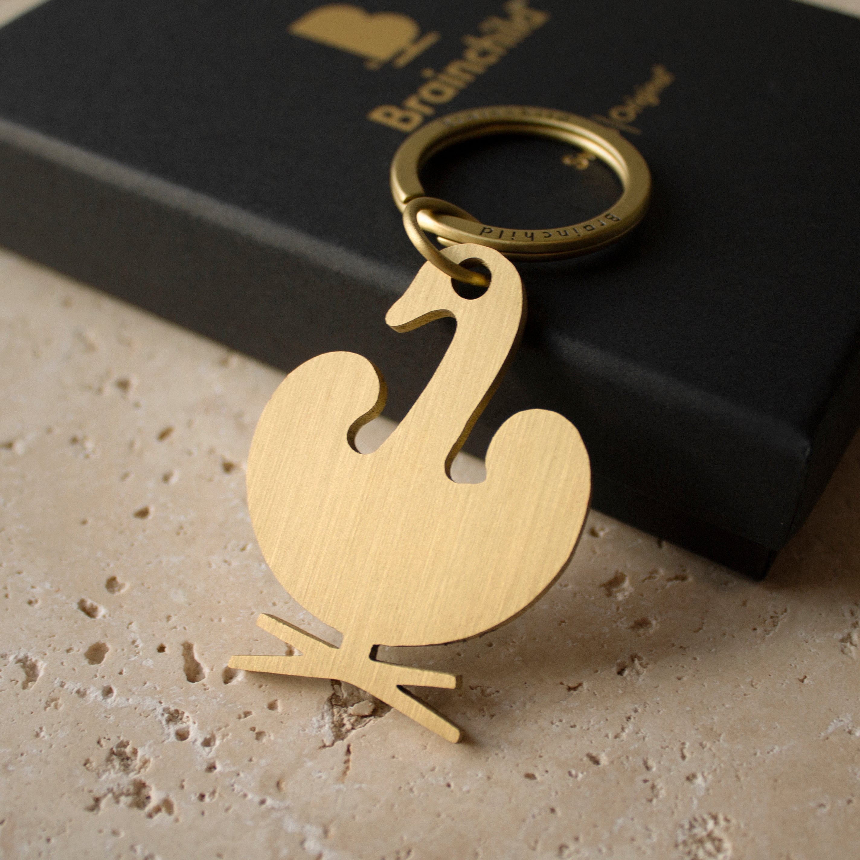 [product_category]-Brainchild Keychain Design Icon, The Swan-Brainchild-5713713527300-6001-BRA-6