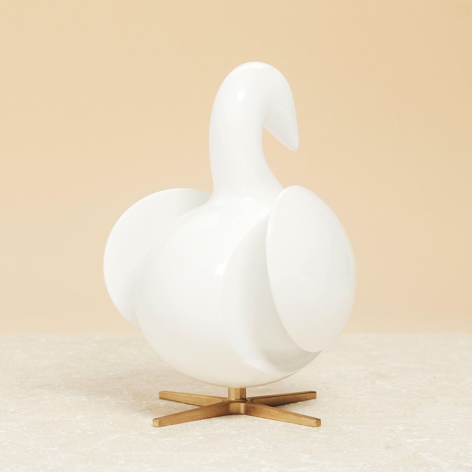 [product_category]-Brainchild Of The Swan Wooden Figure Mahogany White, Brass Base-Brainchild-5713713017962-2003-BRA-6