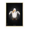 brainchild Pelikan Classic Plakat messingfarvet ramme 70 x100 cm sort baggrund