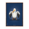 brainchild Pelikan Classic plakat mørk træramme 50 x70 cm mørkeblå baggrund
