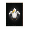 brainchild Pelikan Classic plakat mørk træramme 50x70 cm sort baggrund