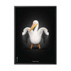 brainchild Pelikan Classic plakat ramme i sort lakeret træ 30x40 cm sort baggrund