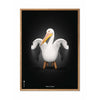 brainchild Pelikan Classic plakat ramme lavet af let træ 30x40 cm sort baggrund
