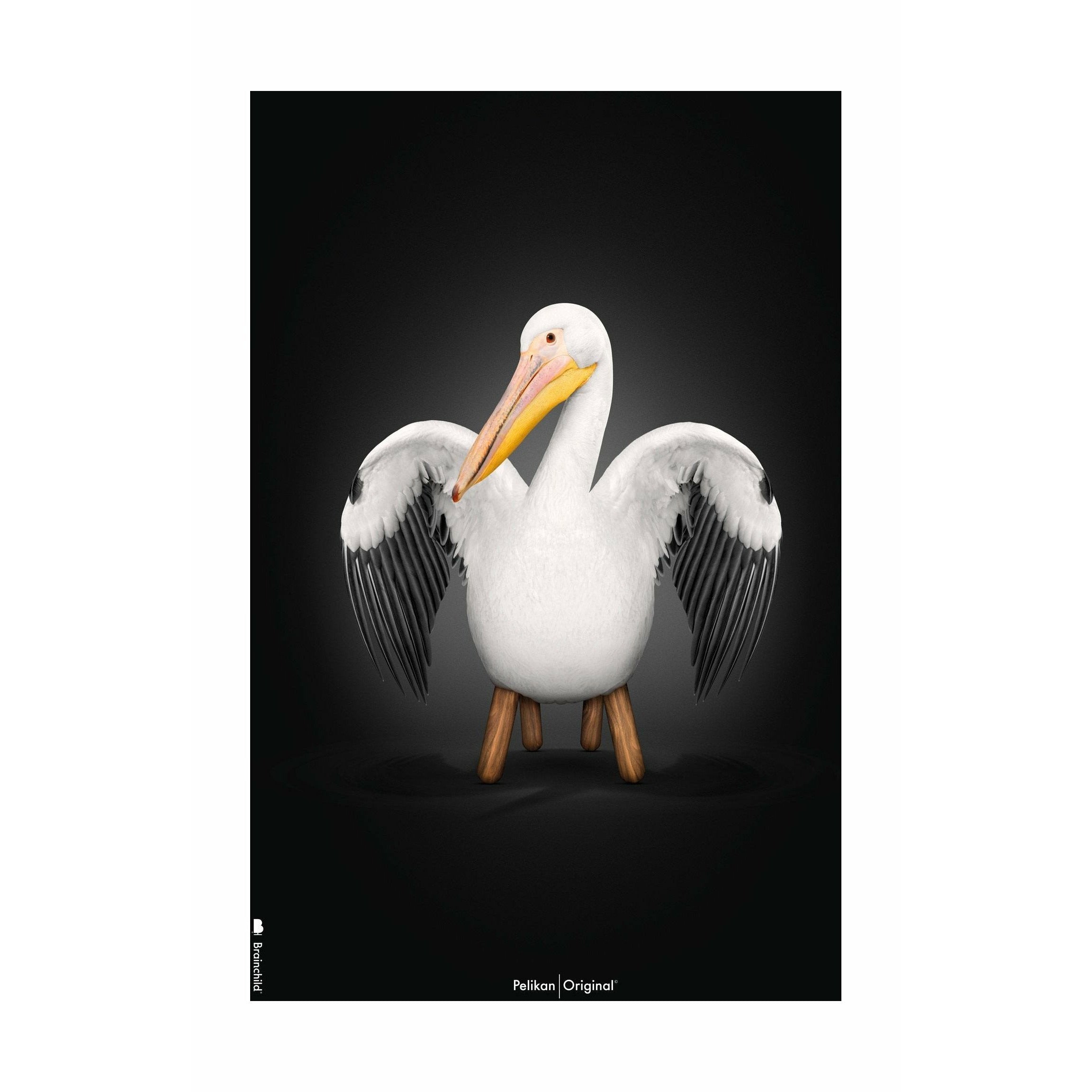[product_category]-Brainchild Pelikan Classic Poster Without Frame 50 X70 Cm, Black Background-Brainchild-91003-BRA-1