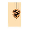 Brainchild Pine Cone Classic Poster Without Frame 30x40 Cm, Sand Colored Background