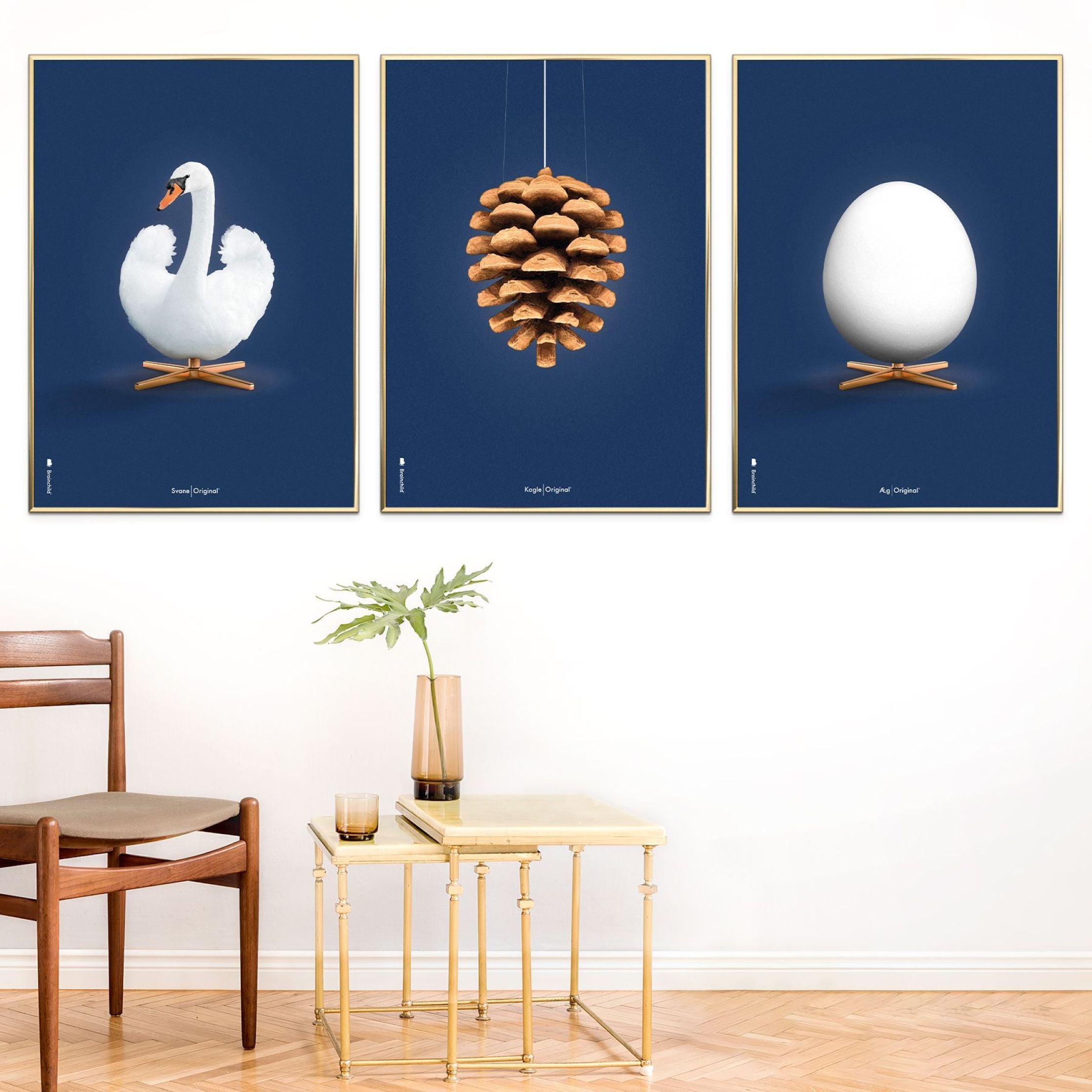 [product_category]-Brainchild Pine Cone Classic Poster Without Frame 70x100 Cm, Dark Blue Background-Brainchild-26004-BRA-4