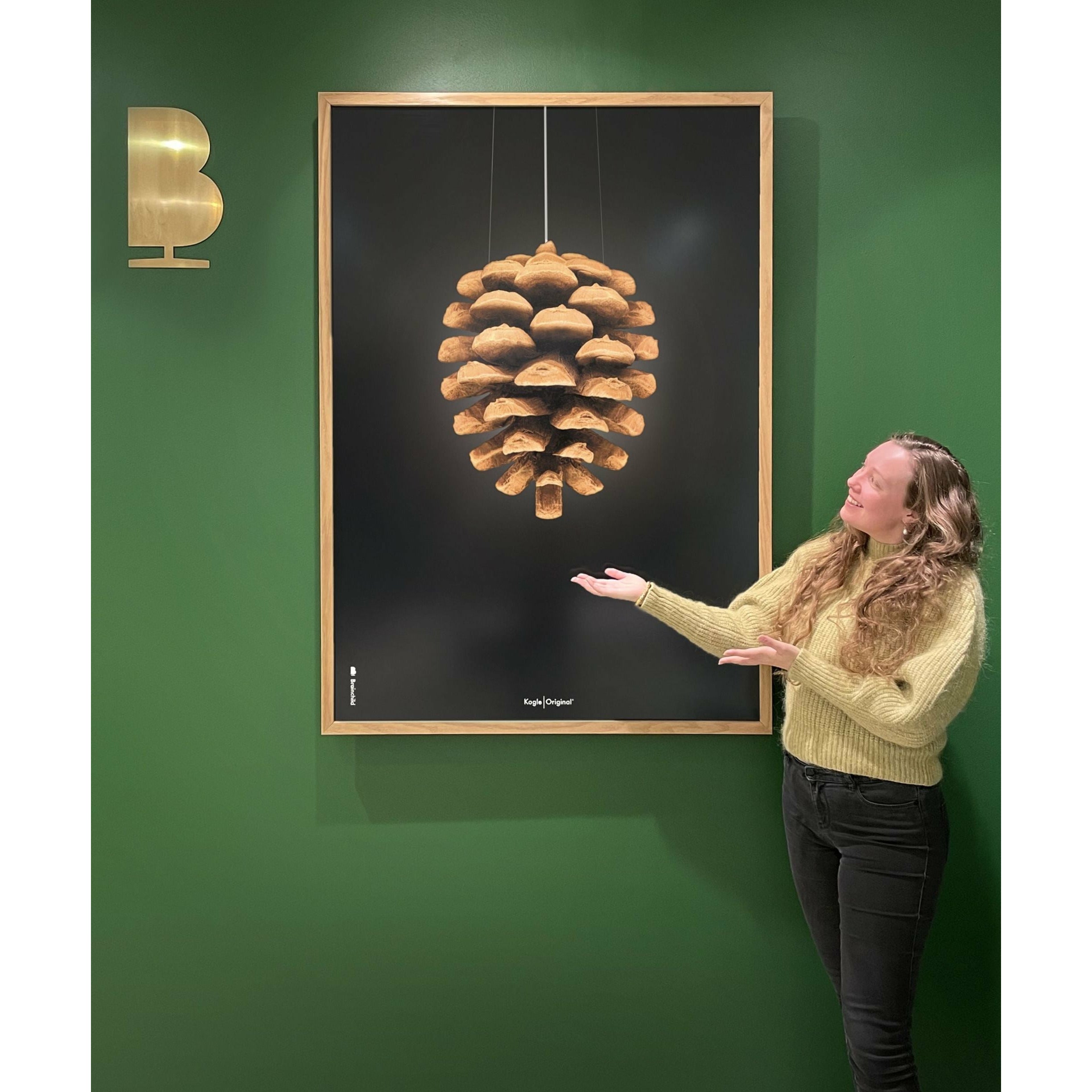[product_category]-Brainchild Pine Cone Classic Poster Without Frame A5, Black Background-Brainchild-5713713018051-23001-BRA-17
