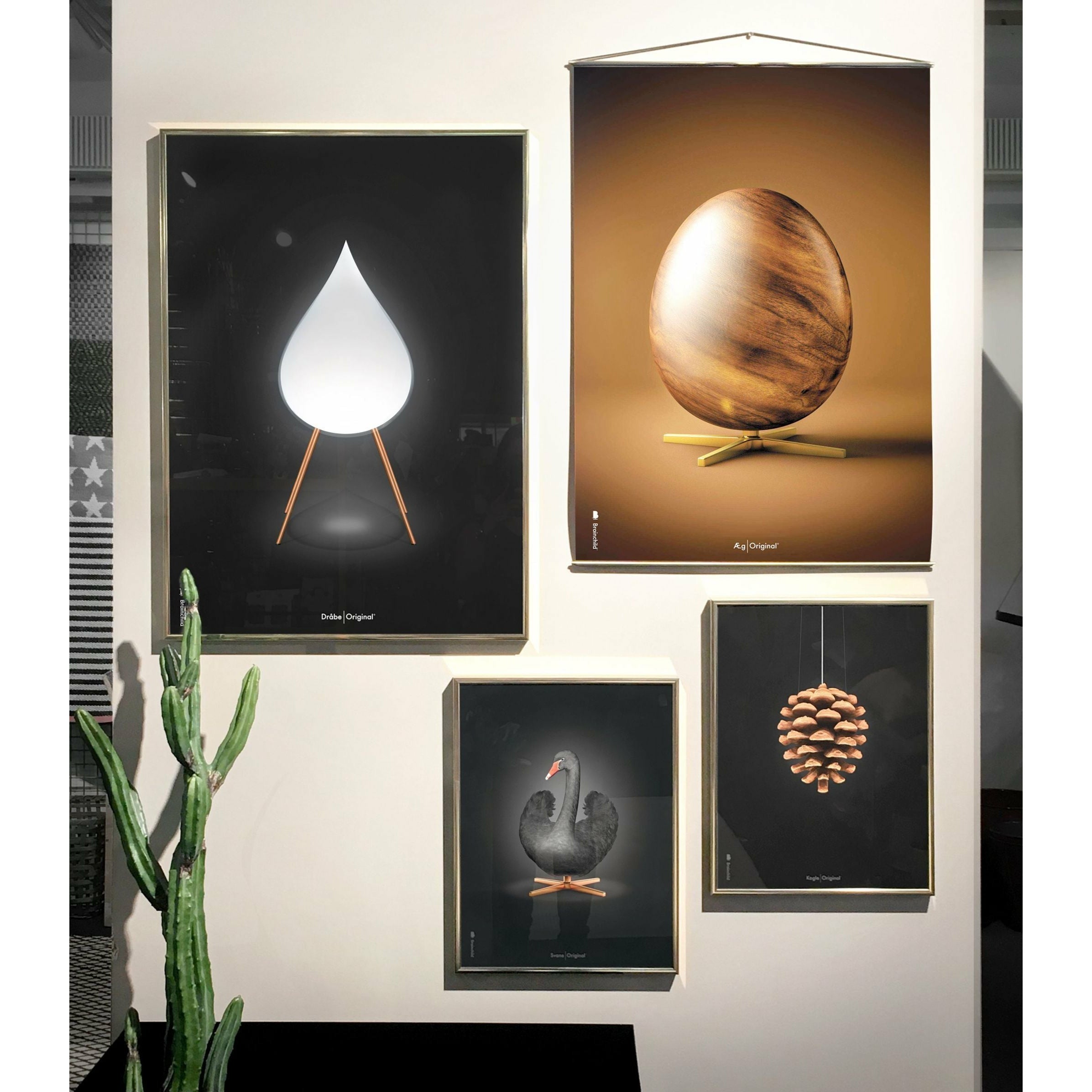 [product_category]-Brainchild Pine Cone Classic Poster Without Frame A5, Black Background-Brainchild-5713713018051-23001-BRA-21