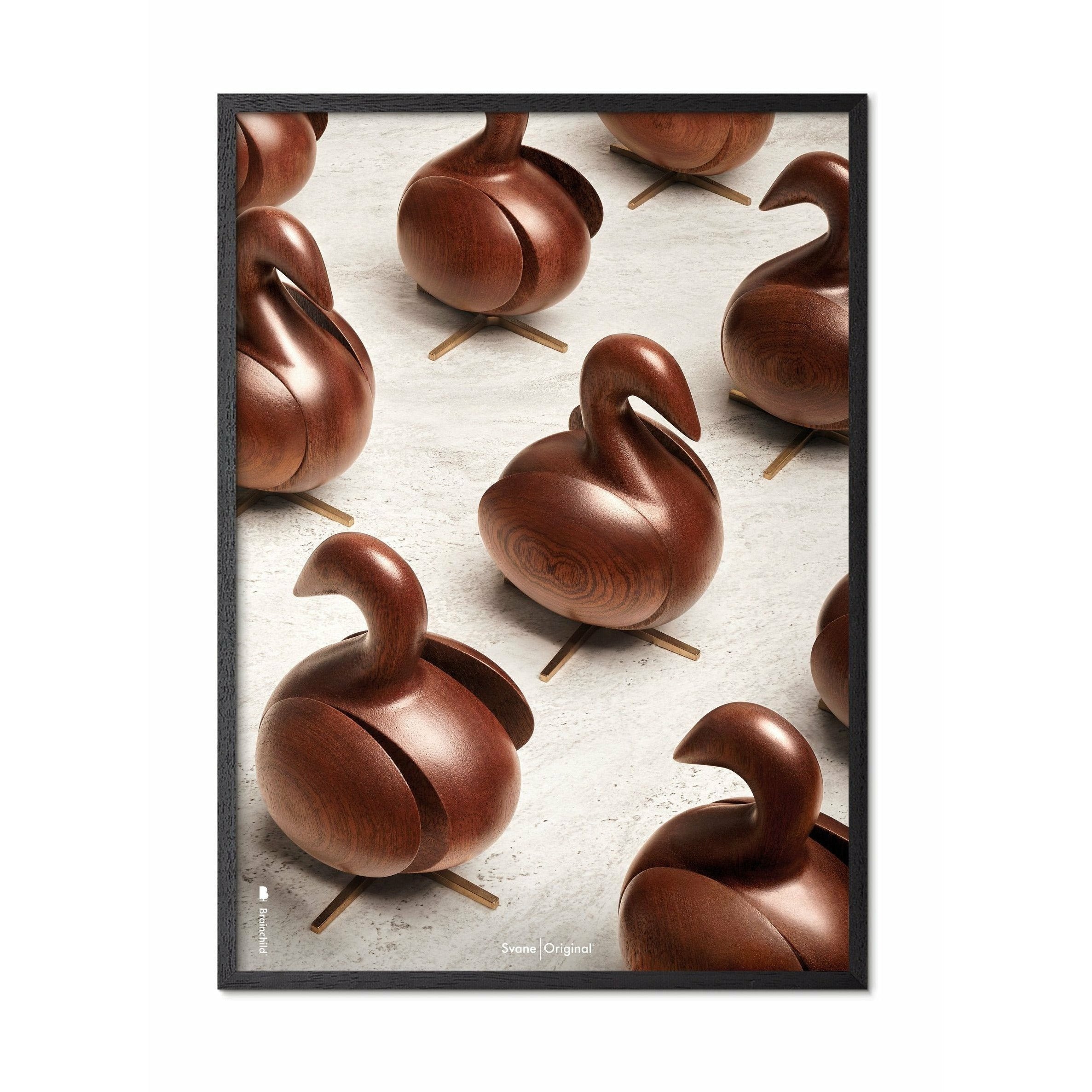 [product_category]-Brainchild Swan Parade Poster, Frame In Black Lacquered Wood, A5-Brainchild-PA-31001-C-BRA-1
