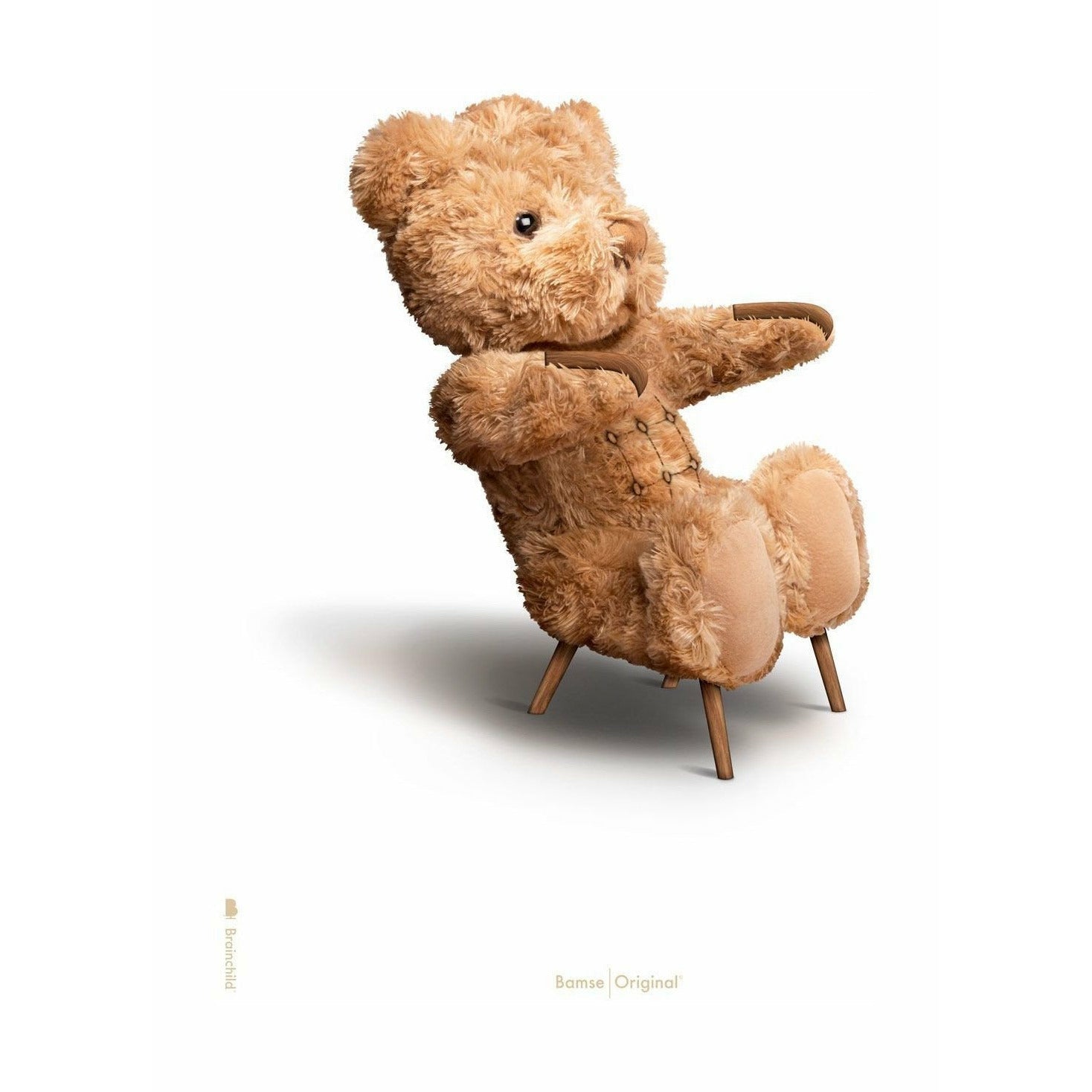 [product_category]-Brainchild Teddy Bear Classic Poster Without Frame 50x70 Cm, White Background-Brainchild-5713713200446-72003-BRA-1